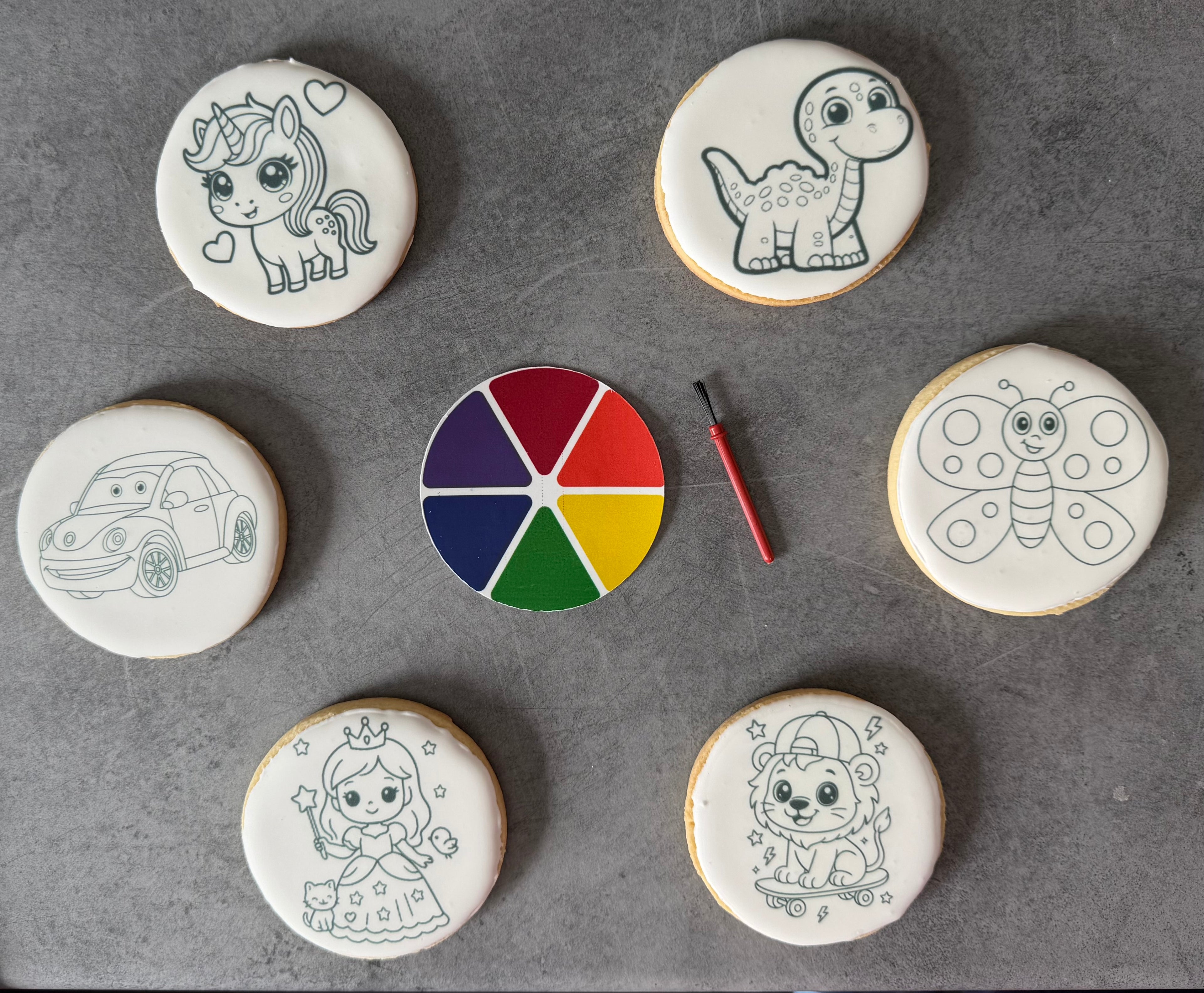 🎨 Biscuits à colorier