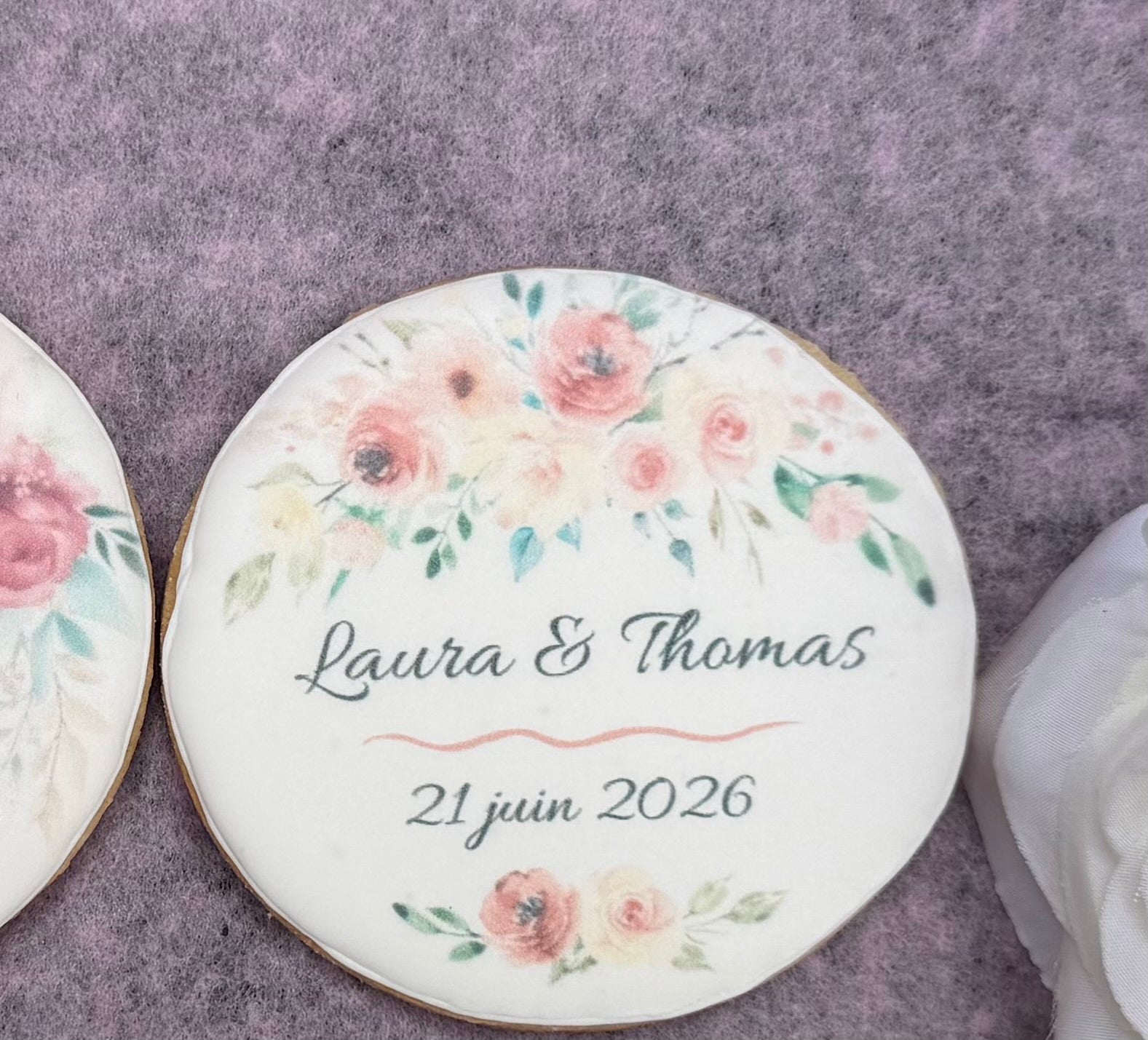 Biscuits personnalisé mariage - cadeau invité
