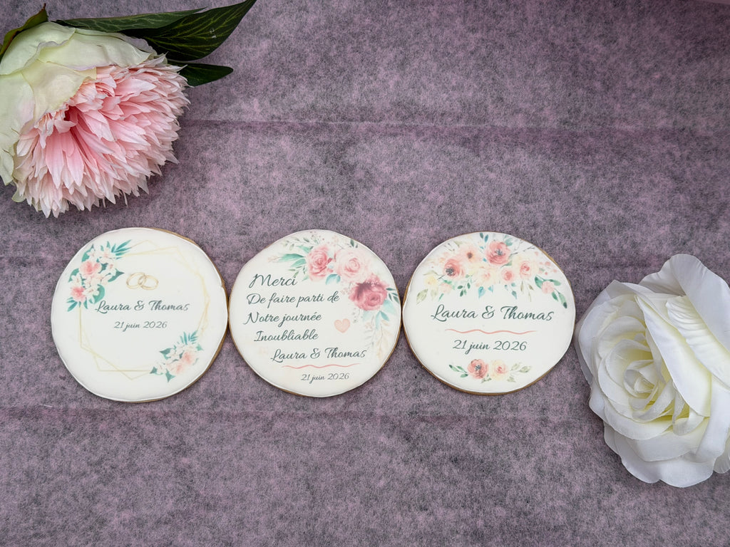 Biscuits personnalisé mariage - cadeau invité