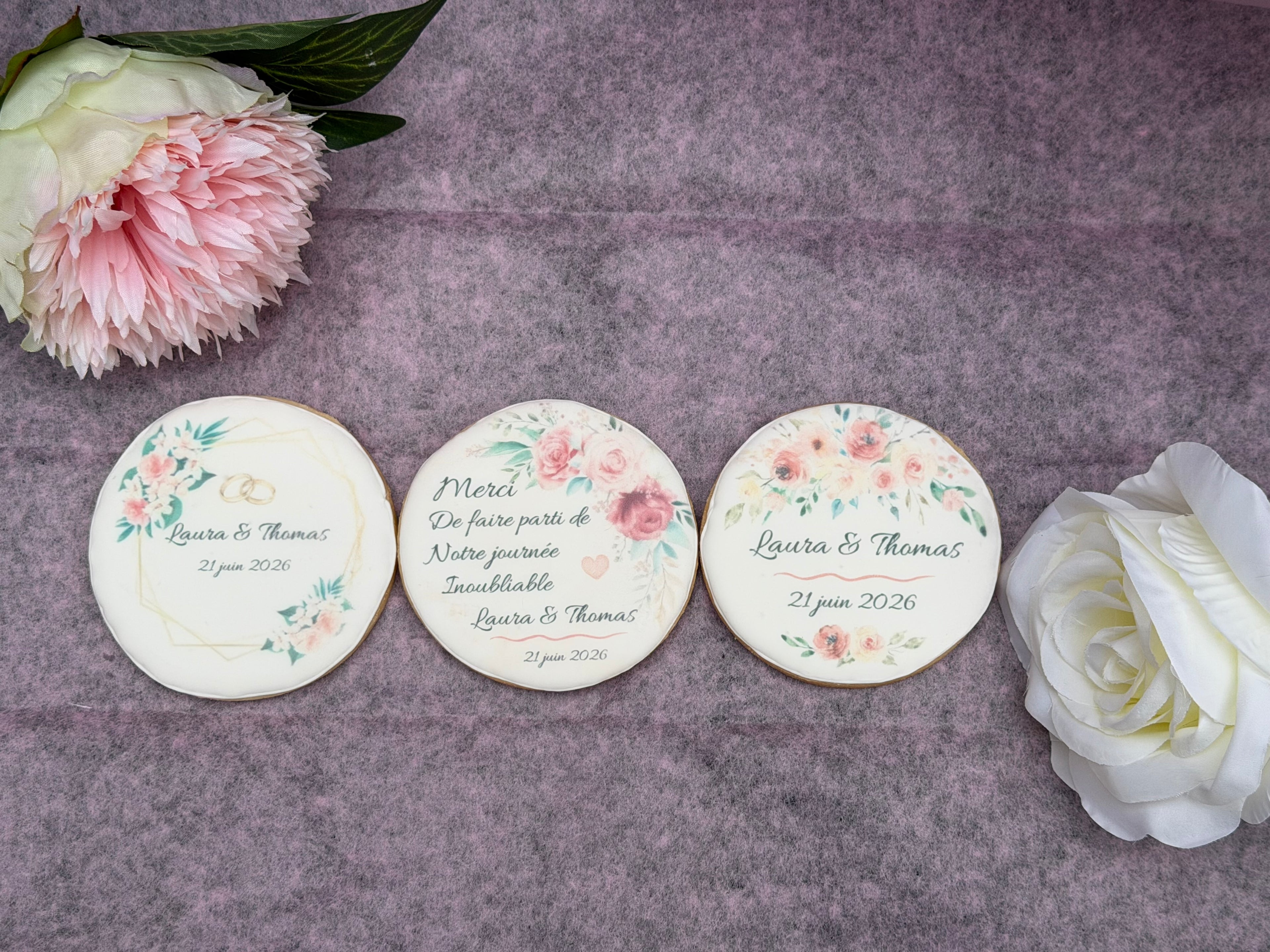 Biscuits personnalisé mariage - cadeau invité